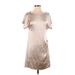 Banana Republic Casual Dress - Shift: Silver Dresses - Women's Size 4