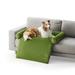 Tucker Murphy Pet™ Calming Furniture Protector Dog Bed, Waterproof Faux Fur Couch Cover Dog Sleeping Mat Polyester in Green/Brown | Wayfair