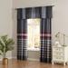 Gracie Oaks Boase Microfiber Room Darkening Curtain Pair 84.0 H x 60.0 W in black/gray/whiteMicrofiber in Black;gray;red | 30" W X 84" H | Wayfair