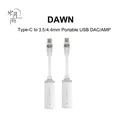 MOONDROP DAWN USB portatile DAC/AMP Type-C a 3.5mm/4.4mm amplificatore per cuffie cavo Audio dual