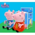 13/19/30cm Original Peppa Pig Family Friends Party Stuffed Plush Toys George Pig Dad Mom Rabbit