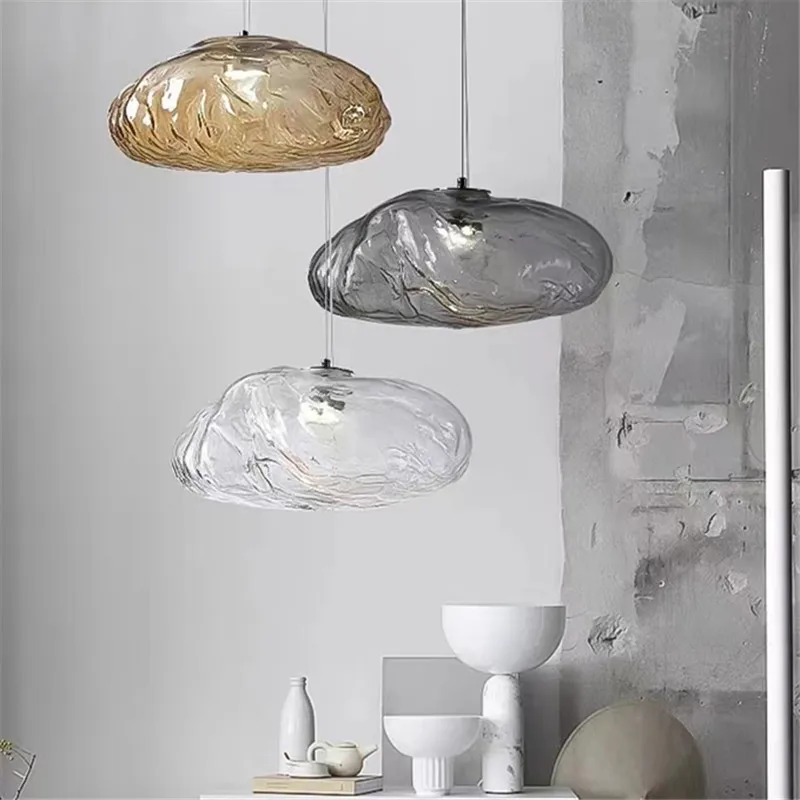 Debüts Wolke Pendel leuchte Design rauchig graues Glas Licht Kunst dekorative Schlafzimmer Nachttisch lampen Treppe Restaurant Hängelampe