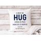 Personalised Hug Cushion, Hug Gift, Thinking of you, Personalised Gift, Long Distance, Pocket Hug, Sending a Hug, Cushion, Gift, Big Hug,