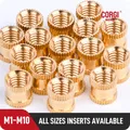 M1 M1.2 M1.4 M1.6 M1.7 M2 M2.5 M3 M4 M5 M6 M8 All Size Brass Insert Nuts 6/100pcs Hot Melt Knurled
