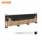 VEVOR 12.7FT Outdoor Firewood Rack with Cover Heavy Duty Firewood Holder & 600D Oxford Waterproof
