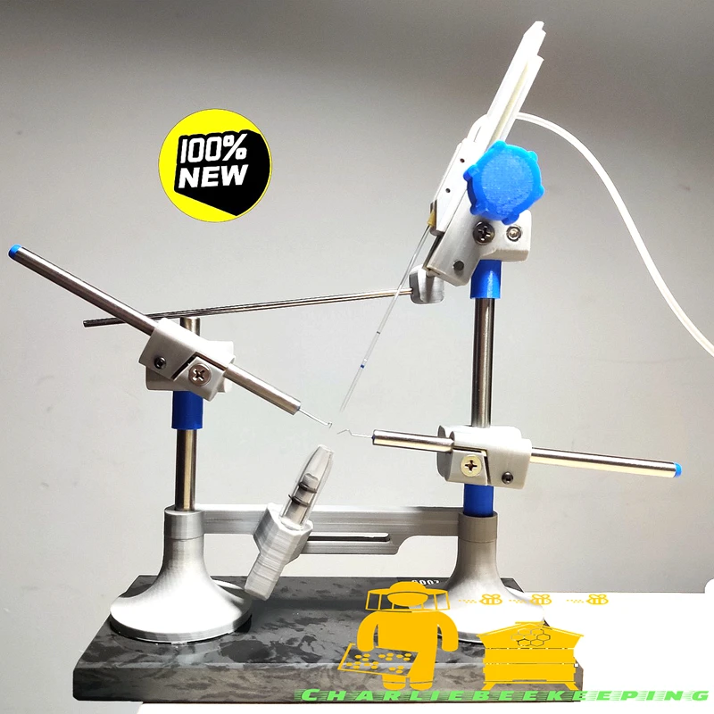 Einfaches und praktisches Gerät zur künstlichen Befruchtung von Bienenkönigin, Honigbienen-Gerät zur künstlichen Befruchtung, Spiralantriebsspritze Image