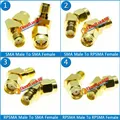 SMA Stecker auf SMA Weibliche stecker RP-SMA Weibliche jack RP SMA Weibliche 45 135 Grad Schräge