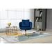 Home Office Chair Adjustable Swivel Accent Chair Wingback Chairs Vanity Chair Task Chair Lounge Chair with Pillow, Navy