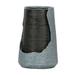 Polyresin Water Fountain, Unique Broken Urn Fountain Chic Dynamic Modern Design with Light for Garden, Lawn, Backyard, Porch