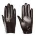 Fairnull 1 Pair Hollow Breathable Solid Color Non-slip Men Gloves Spring Autumn Windproof Touch Screen Faux Sheepskin Cycling Gloves Outdoor Accessories