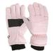 Biziza Kids Snow Gloves for Boys Girls Winter Waterproof Insulated Kids Ski Gloves Thickening Warm Windproof Outdoor Gloves Pink