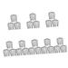 24 pcs hair dryer black hair accessories bridal hair comb bridal hair clip hair side comb black side hair combs Hair Braid Clips hair stick comb women hair comb hairpin comb bride