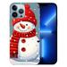 MAXPRESS Cute Christmas Case for iPhone 15 Proâ€œ Red 3D Doll Santa Snowman Merry Christmas Pattern Silicone Pretty Flexible Protective Funda for Kid Girls Women