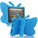 Dteck Fire Max 11 Tablet Case Kids Amazon Fire Max 11 2023 Butterfly Case with Kickstand Light EVA Full Boby Rugged Shockproof Kid-Proof Fire Max 11 Kids Tablet Case for Girls Kids Gift Blue