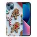 MAXPRESS Clear Christmas Case for iPhone 15 6.1 inch Cute Merry Christmas Pattern Phone Case Gifts Silicone Hard PC +Shockproof Protective Cover-Gingerbread Man