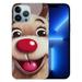 MAXPRESS Christmas Case for iPhone 15 Cute Merry Christmas Pattern Phone Case Gifts Translucent Silicone Hard PC + Shockproof Protective Cover for iPhone 15 6.1 inch-Christmas Elk