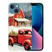 EastSmooth for iPhone 15 Case Cute Red Car Pattern Merry Christmas Phone Case for Women Girls Children Anti-Yellow Shockproof Protective Case Cover for iPhone 15