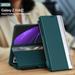 Feishell for Samsung Galaxy Z Fold2 Case with S Pen & Pen Holder Business PU Leather Hidden Kickstand Magnetic Absorption Shockproof Full Body Protection Ultra Slim Phone Case Green