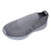 ZIZOCWA Casual Slip On Running Shoes Non-Slip Comfortable Gym Sneakers for Women Breathable Mesh Soft Sole Walking Tennis Shoes Grey Size9.5