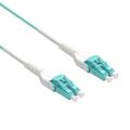 Cable Central LLC Fiber Optic Cable 20 Pack 3M (9.8 Feet) LC to LC Fiber Patch Cable Uniboot LC/UPC-LC/UPC OM3 Multimode Duplex OFNR Aqua Fiber Optic Patch Cable With Optical Fiber Cable