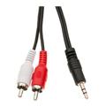 Cable Central LLC (10 Pack) 3.5mm Stereo to RCA Audio Cable 3.5mm Stereo Male to Dual RCA Male (Right and Left) 6 Feet