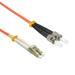 Cable Central LLC (20 Pack) 10m LC/UPC ST/UPC OM2 Multimode Duplex OFNR Fiber Optic Patch Cable - 32.8 Feet