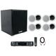 Rockville Home Stereo Receiver Amplifier+(8) 8 Ceiling Speakers+6.5 Subwoofer