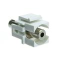 Cable Central LLC Keystone Insert White Recessed 3.5mm Stereo Female Coupler