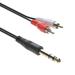 Cable Central LLC (20 Pack) 6Ft 1/4 Stereo Plug to 2 x RCA Plug - 6 Feet