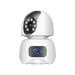 COFEST Electronics Gadgets Dual-lens Camera Cell Phone Remote Wireless Indoor Home Dual-light Night Vision HD Intelligent Surveillance Camera White