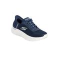 Wide Width Women's The Slip-Ins™ Go Walk Flex Sneaker by Skechers in Navy Wide (Size 9 1/2 W)