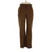 DKNY Casual Pants - High Rise: Brown Bottoms - Women's Size 10 Petite