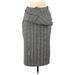 H&M Casual Skirt: Gray Plaid Bottoms - Women's Size Medium