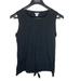 J. Crew Tops | J Crew Tank Top Womens Extra Small Black Front Tie Sleeveless Casual Ladies | Color: Black | Size: Xs