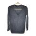 American Eagle Outfitters Sweaters | American Eagle Outfitters Womens V Neck Long Sleeve Ribbed Gray Sweater Size S | Color: Gray | Size: S