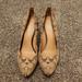 Coach Shoes | Coach Brown And Tan Heels Size 7.5 | Color: Brown/Tan | Size: 7.5