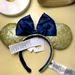 Disney Accessories | Disney Gold Sequins Blue Minnie Ears | Color: Gold | Size: Os