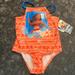 Disney Swim | Brand New! Nwt Disney Moana One Piece Swimsuit Bathing Suit | Color: Orange | Size: 4tg
