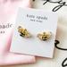 Kate Spade Jewelry | Kate Spade Stud Earrings - All Abuzz Stone Bee Black Gold | Color: Gold | Size: Os