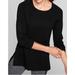 Athleta Sweaters | Athleta Black Wool Blend Thermal Honeycomb Pullover Sweater Size Medium | Color: Black | Size: M