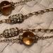 J. Crew Jewelry | J Crew Anthropologie Vintage Peach Glass Bead Rhinestone Brass Necklace Euc | Color: Gold | Size: Os