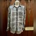 American Eagle Outfitters Tops | American Eagle Button Up Flannel Long Sleeve Size Small | Color: Blue/Gray | Size: S