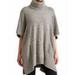 Athleta Sweaters | Athleta Donegal Passage Marled Gray Poncho Sweater Size Xxs/Xs | Color: Gray | Size: Xs