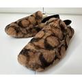 Coach Shoes | Coach Holly Signature Shearling Loafers Slipper Saddle Size 8 Msrp $275.00 | Color: Tan | Size: 8