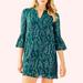 Lilly Pulitzer Dresses | Lilly Pulitzer Eleanor Silk Dress | Color: Gold/Green | Size: Xs