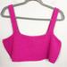 Anthropologie Tops | Mare Mare X Anthropologie | Hot Pink Sweater Crop Top Women’s Size Large | Color: Pink | Size: L