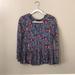 American Eagle Outfitters Tops | American Eagle Floral Long Sleeve Blouse | Color: Blue/Pink | Size: S