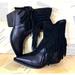 Free People Shoes | Free People Lawless Fringe Western Boot Black Leather & Suede Ankle Zipper | Color: Black | Size: 38/8
