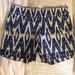 J. Crew Shorts | J Crew Women's Blue White Ikat Print Chino Flat Front Twill Shorts Size 00 | Color: Blue/White | Size: 00