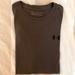 Under Armour Shirts | Mens Under Armour Gray T Shirt With Black Logo. Size Large | Color: Black/Gray | Size: L